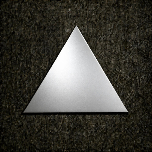 Triangle en aluminium brut et brillant sur mesure | John Steel