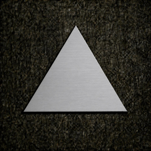 Custom-made brushed anodized aluminum cross | John Steel