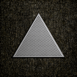 Triangle aluminium perforé sur mesure | John Steel