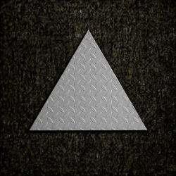 Triangle aluminium antidérapant sur mesure | John Steel