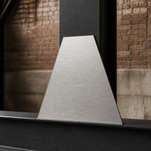 Trapèze en inox brossé sur mesure | Découpe laser John Steel