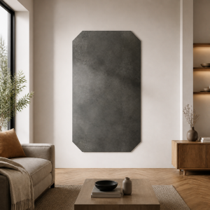 Plaque acier brut octogonale sur mesure | John Steel