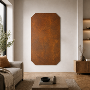 Placa de aço corten octogonal sob medida | John Steel