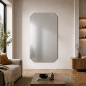 Custom-Made Octagonal Raw and Polished Stainless Steel Plate