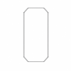 Placa inox marinho octogonal sob medida | John Steel