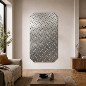 Custom octagonal checker plate stainless steel | John Steel