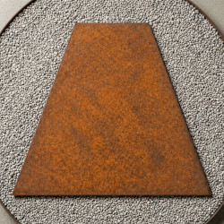 Camminamento giapponese trapezoidale acciaio corten | John Steel