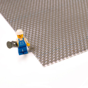 Plaque d'aluminium perforée