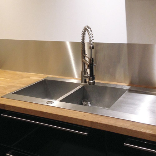 made to measure stainless steel splashback