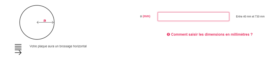 Choisir les dimensions de son cercle dans le configurateur John Steel