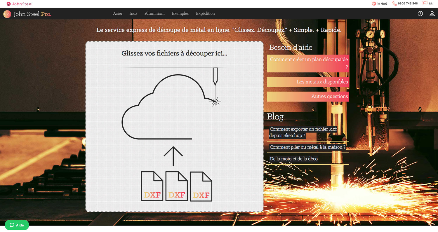 service express de découpe de métal en ligne