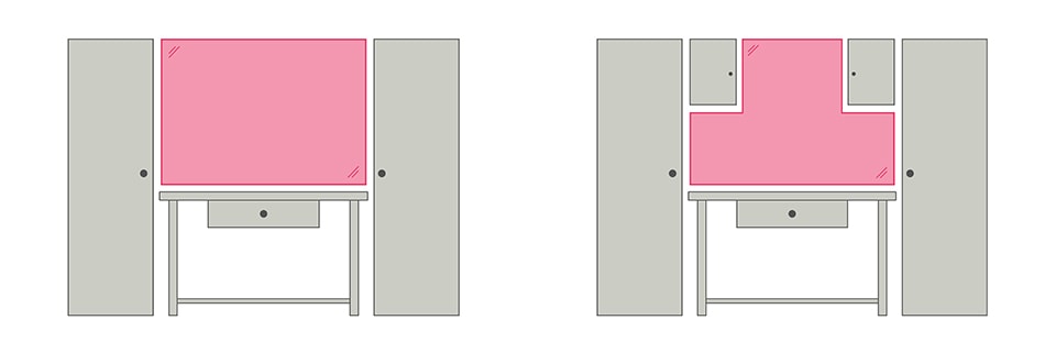 Forme du panneau porte-outils