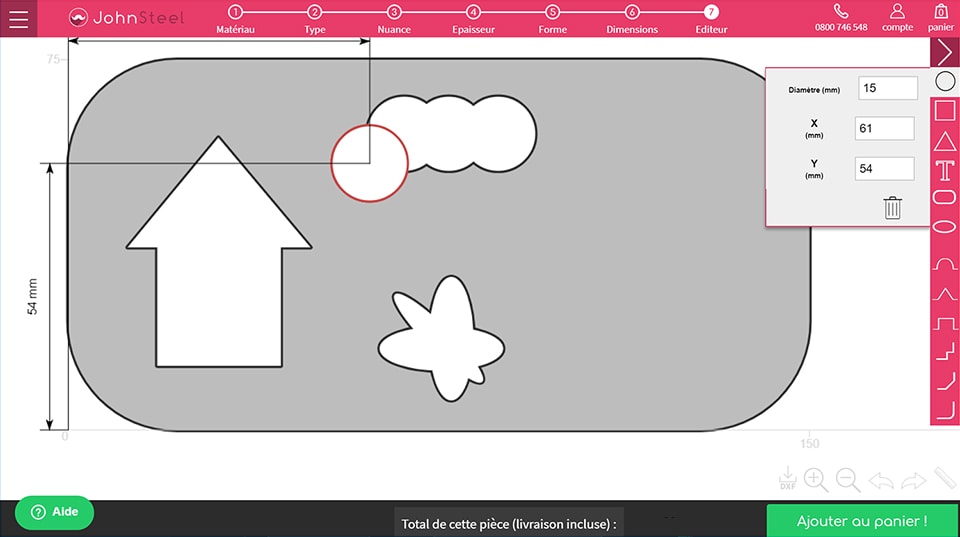 Formes complexes nuage