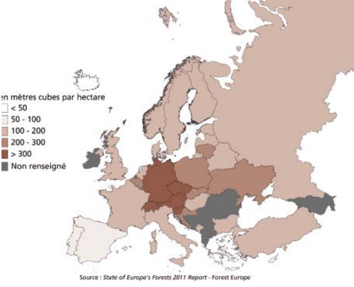 forêts de bois en europe