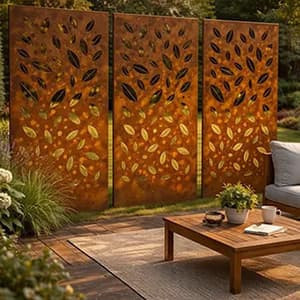 Metalen tuinpanelen