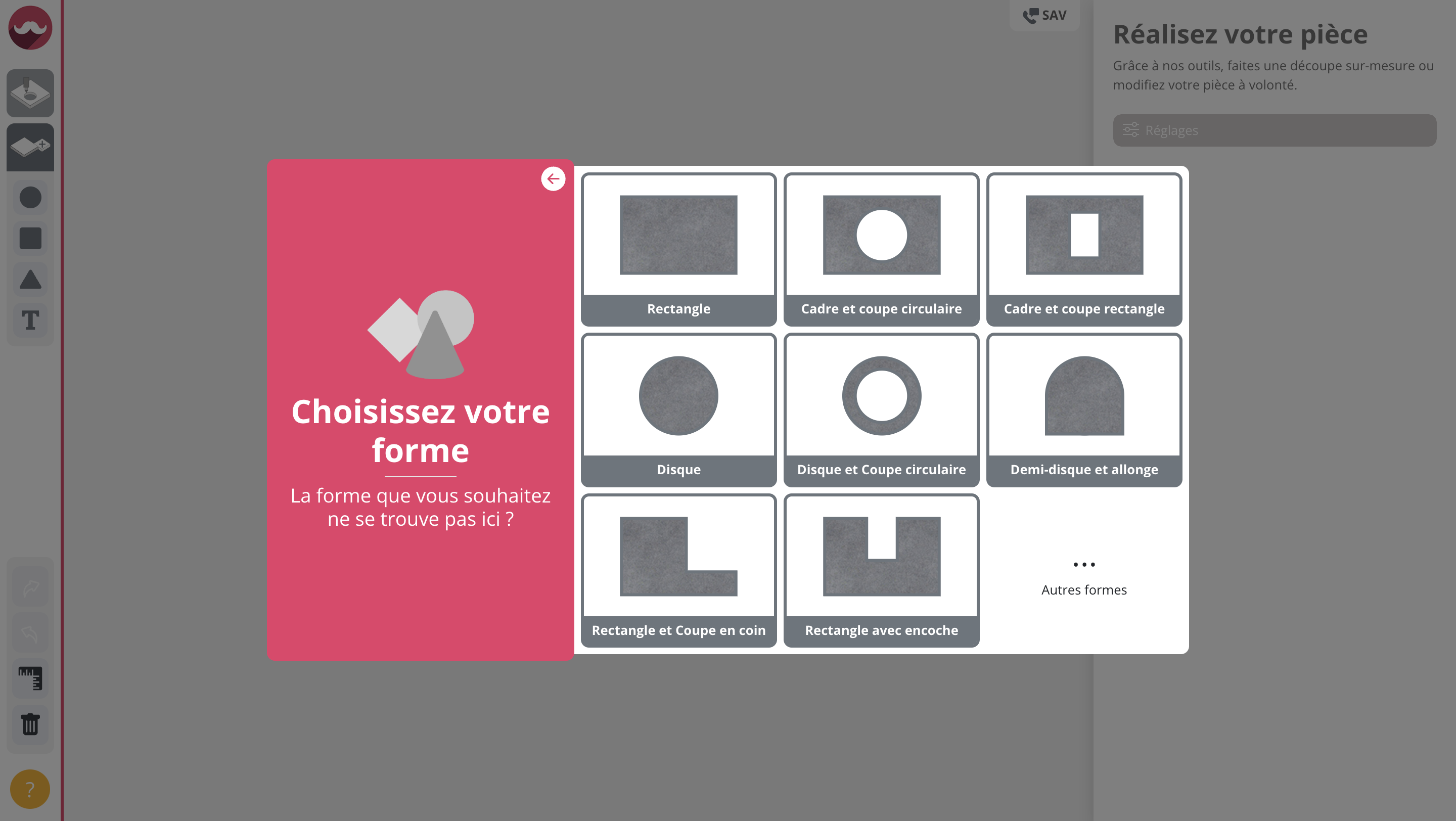 Étape 4 : Création de la forme de la pièce