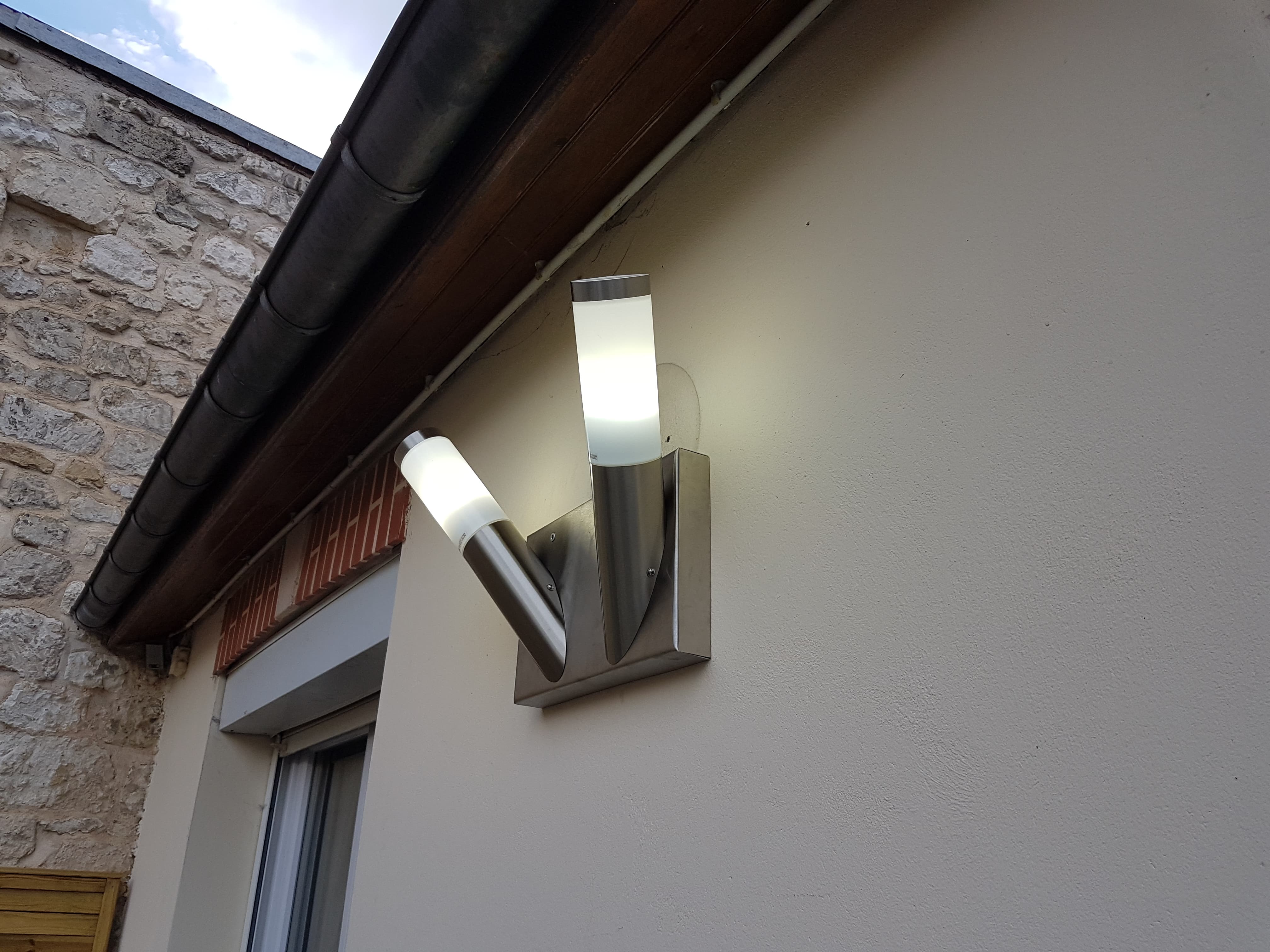 Support pour applique - Inox brossé