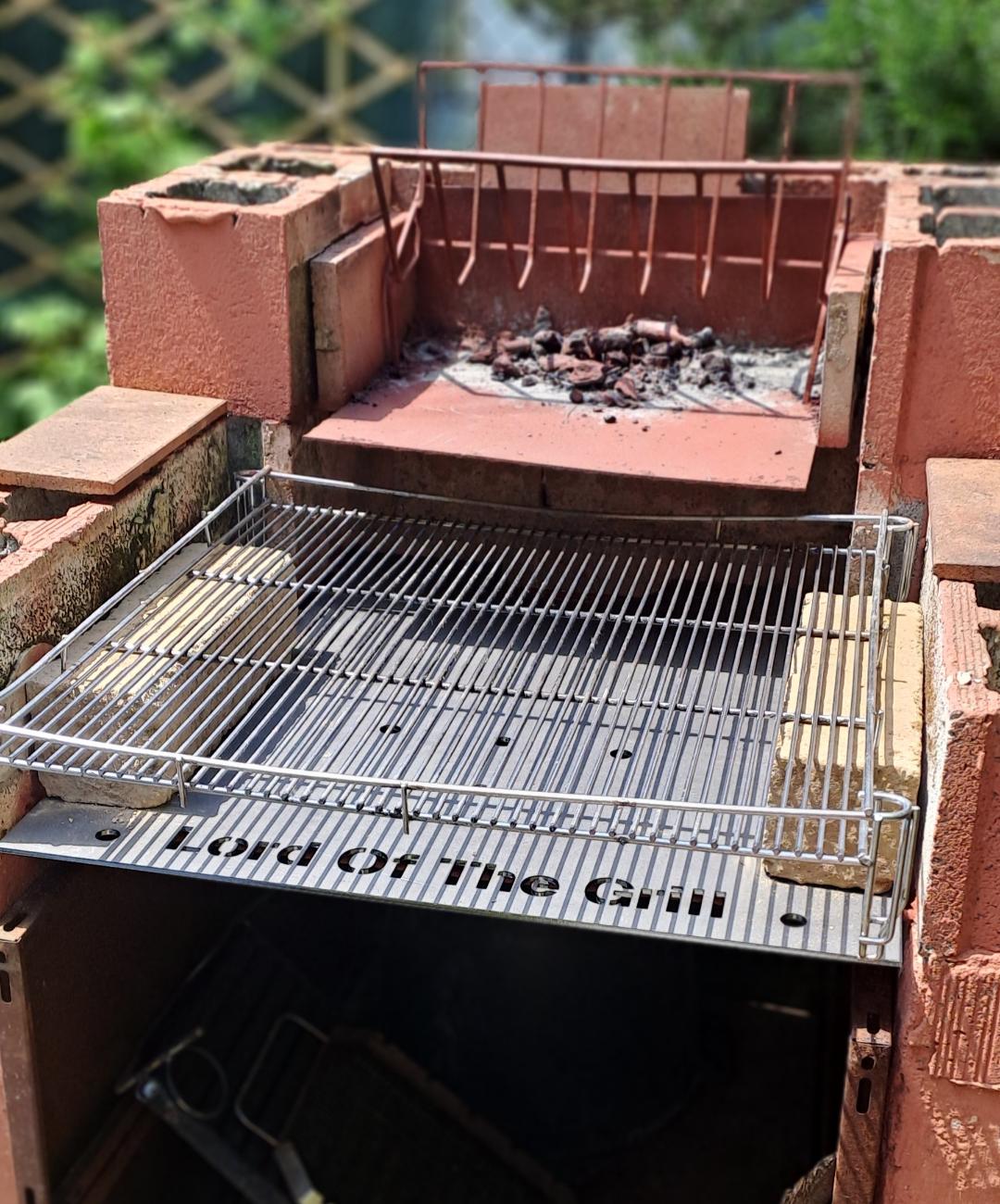 Rampe de barbecue en acier brut - Acier brut