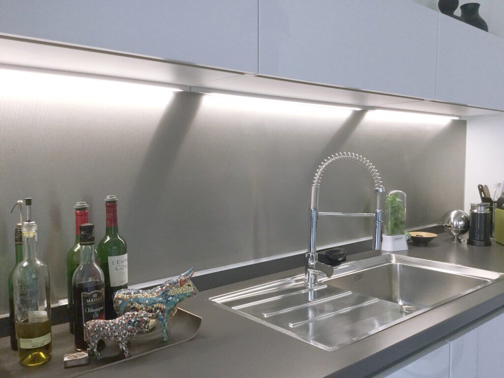 What metal for a custom kitchen backsplash?