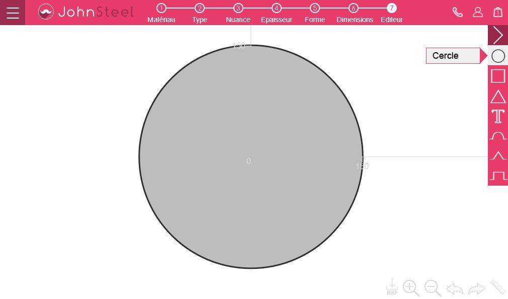 How to make a hole in the middle of a circular piece
