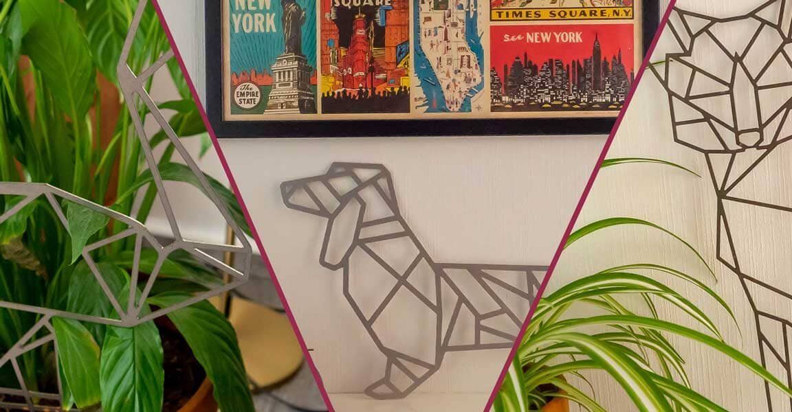 Decorazione di tendenza con animali geometrici in metallo!