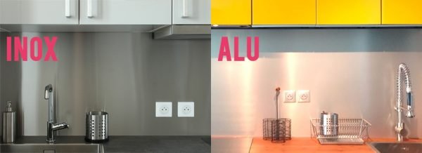 Quelle est la différence entre une crédence en aluminium et inox ?