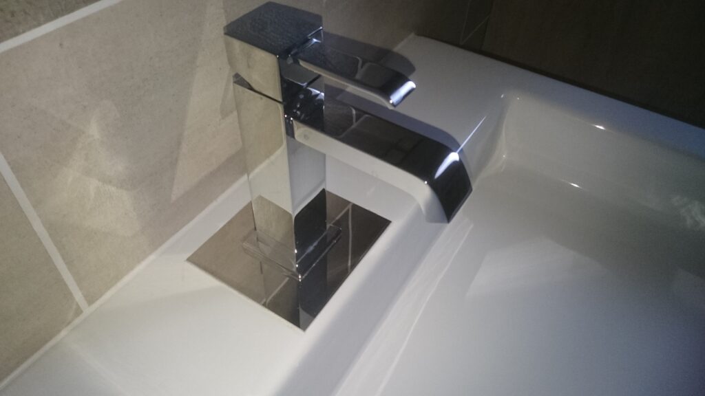 platine inox brossé salle de bain