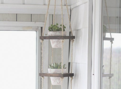 Réalisation d’une suspension en bois déco pour plantes  ? 🌿