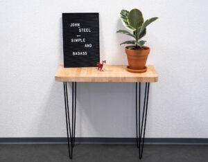 How to make a custom DIY wooden side table !