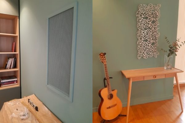 Déco intérieur grille alu perforé