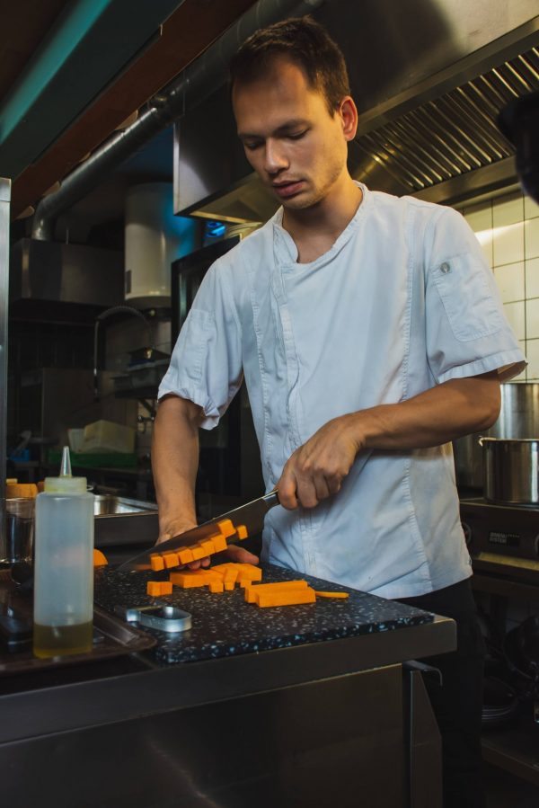 stainless steel worktop for professional kitchen