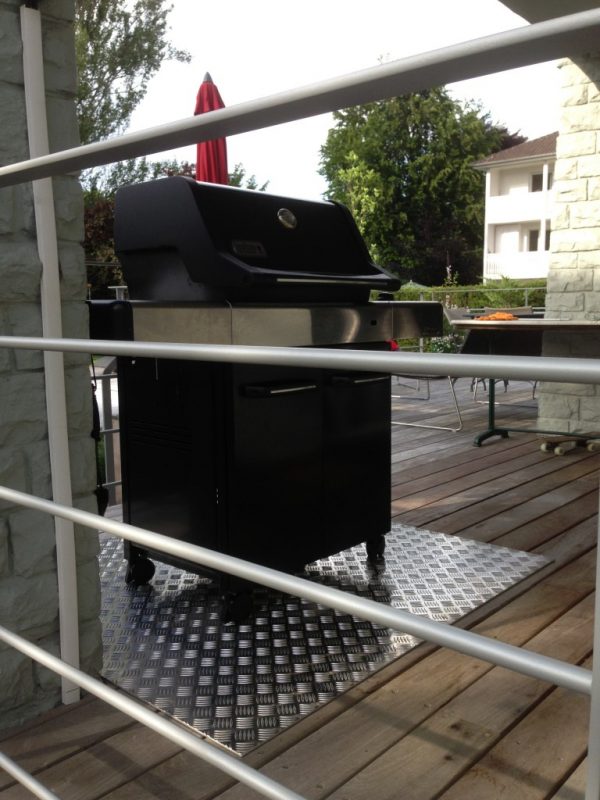 protection de sol pour barbecue